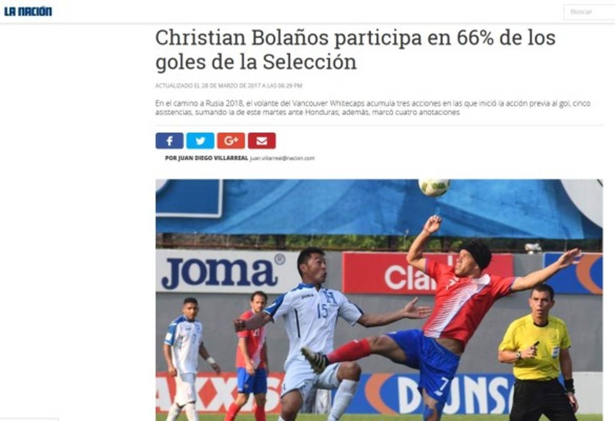 Como 'punto de oro' califica prensa tica empate ante Honduras