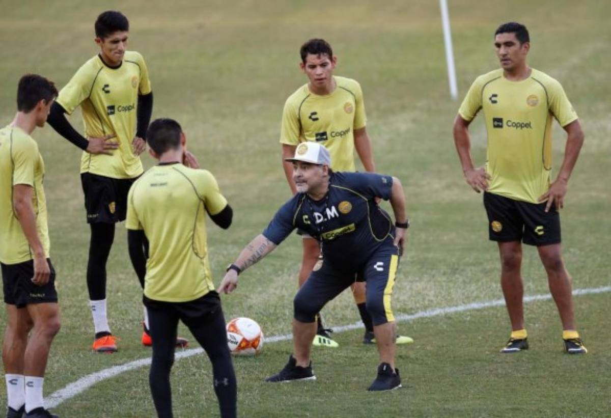 Así son los entrenamientos de Diego Maradona en Dorados de Sinaloa