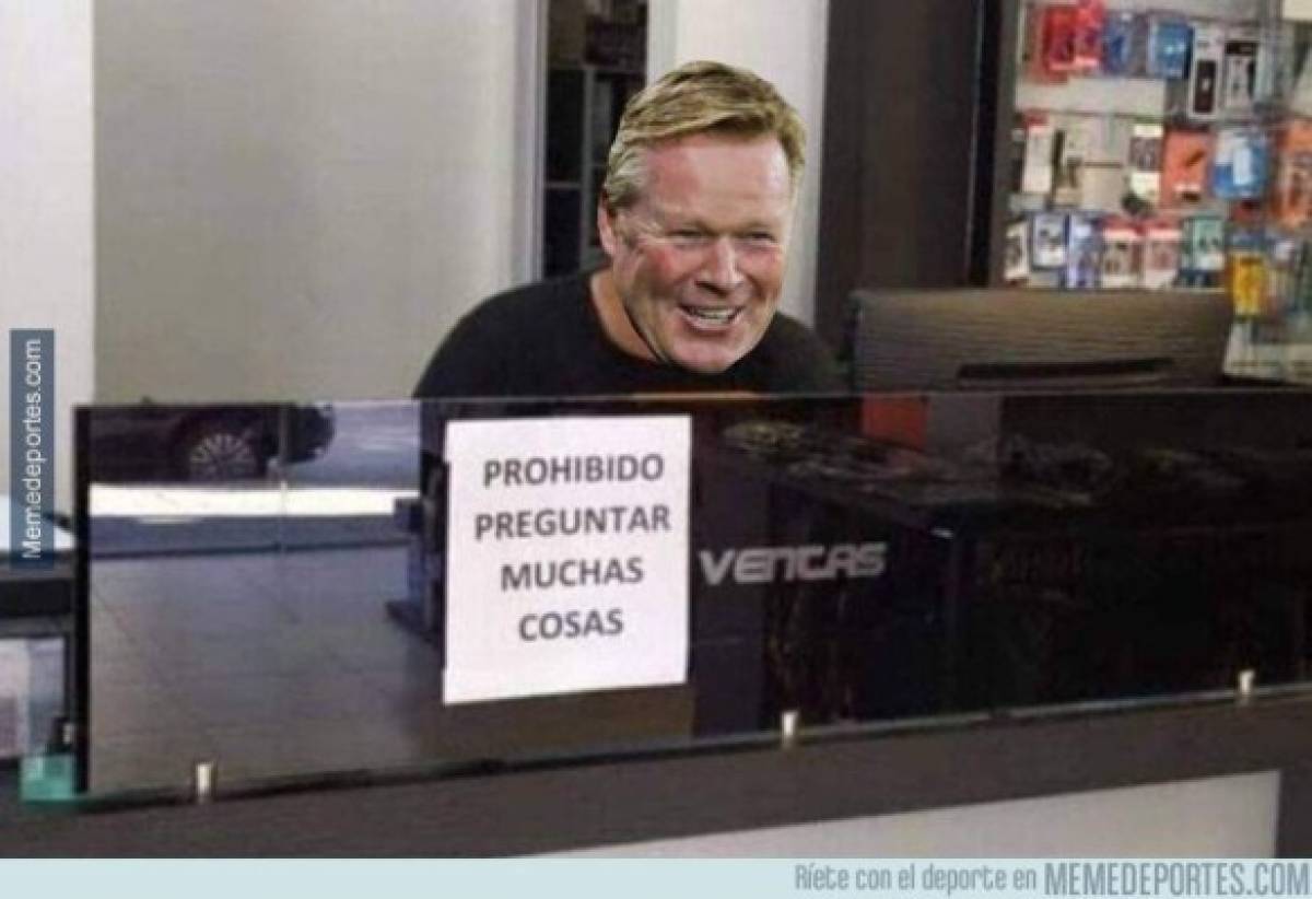 Otro tropiezo del Barcelona, ahora ante el Cádiz, y los memes despedazan a Koeman