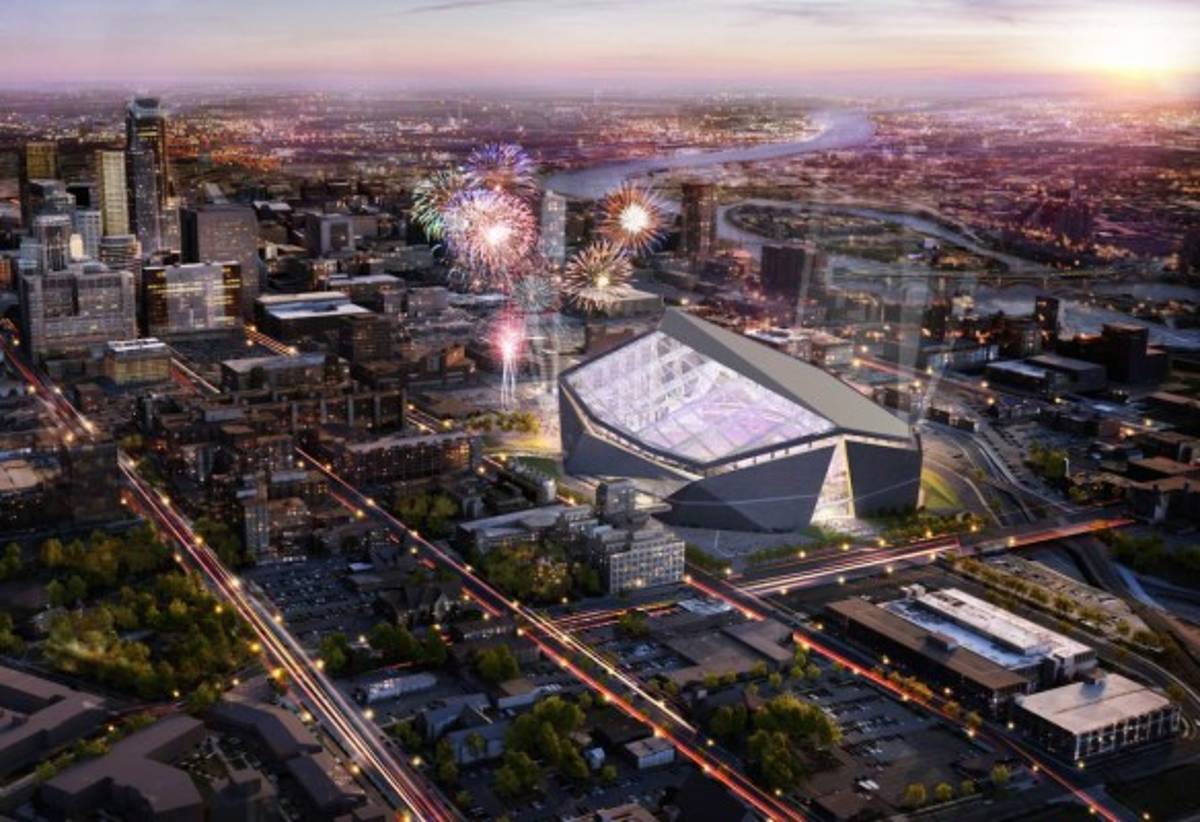 El espectacular estadio US Bank donde se jugará el Super Bowl LII
