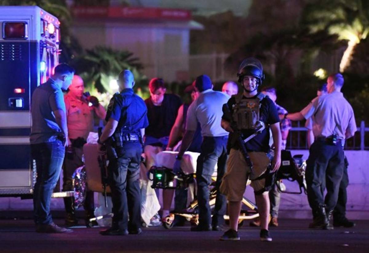 ¡Pánico y sangre! Las tristes fotografías que dejó el tiroteo en Las Vegas