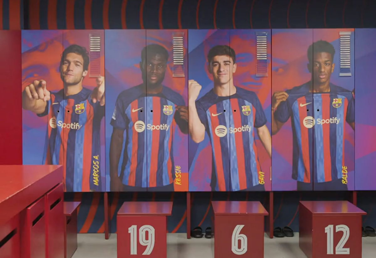 Barcelona aprovecha el parón del Mundial para remodelar su camerino y filtra por error los nuevos dorsales en el plantel
