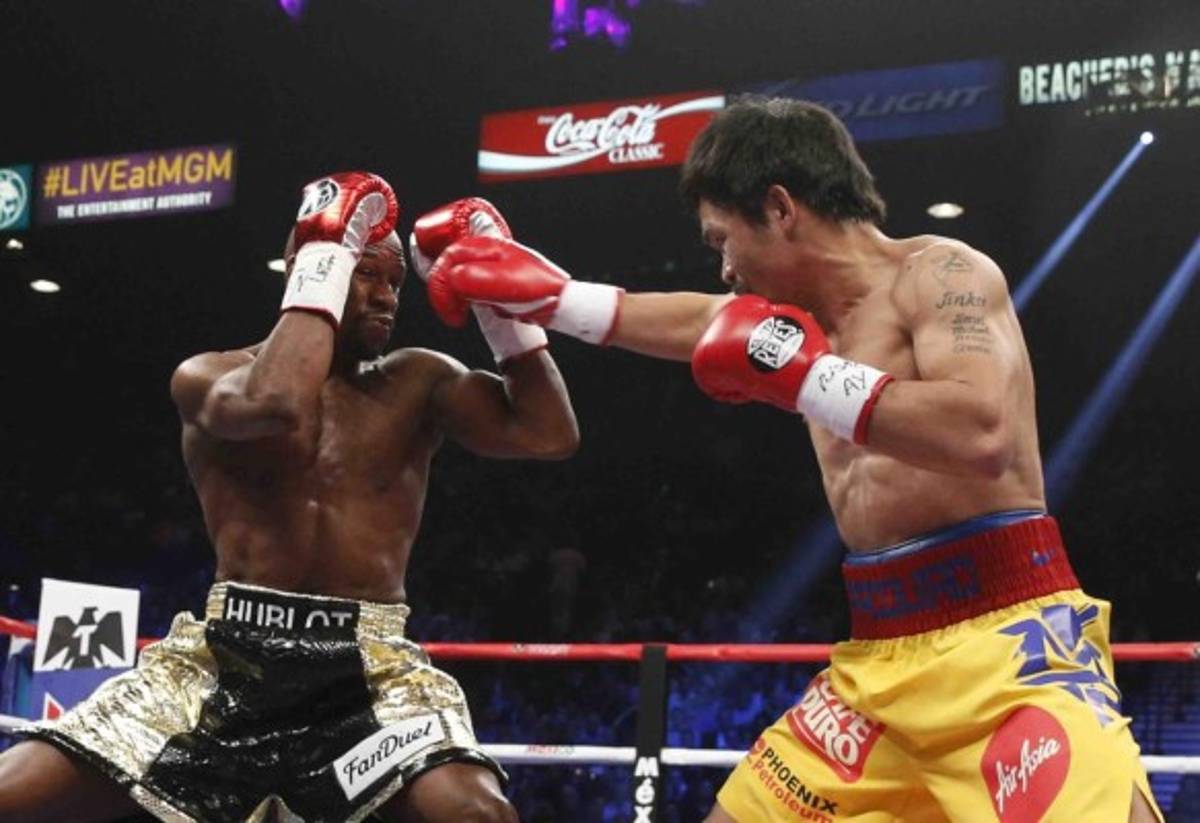 Las mejores fotos de la pelea Mayweather-Pacquiao