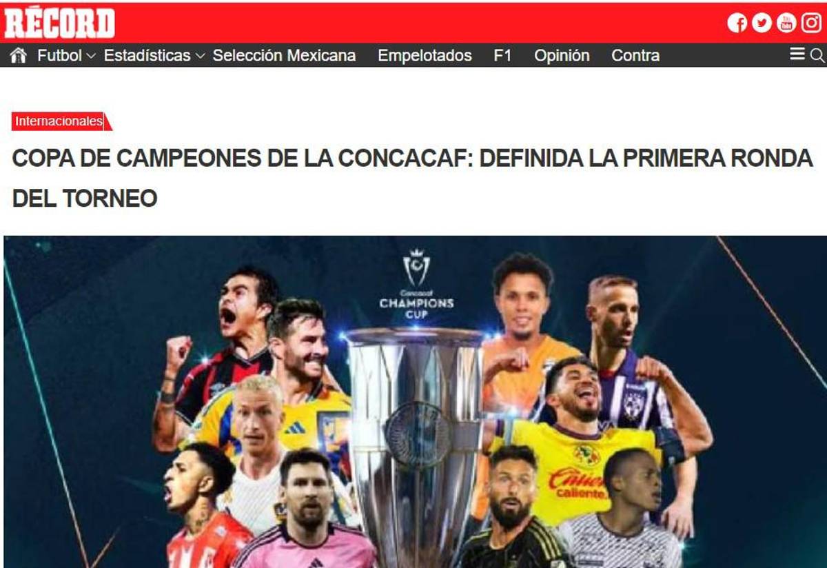 Lo que dice la prensa internacional sobre los cruces de la Copa de Campeones de Concacaf y del rival del Inter Miami de Messi