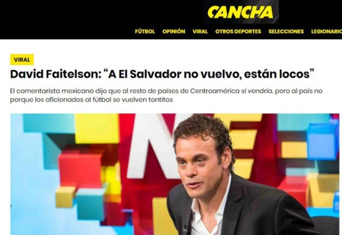 ¡Indignados! Arremeten contra Faitelson en El Salvador por llamar 'tontitos' a los aficionados