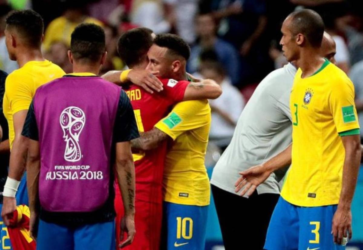 NO SE VIO EN TV: Desgarrador llanto de los brasileños; bronca entre Neymar y figura belga