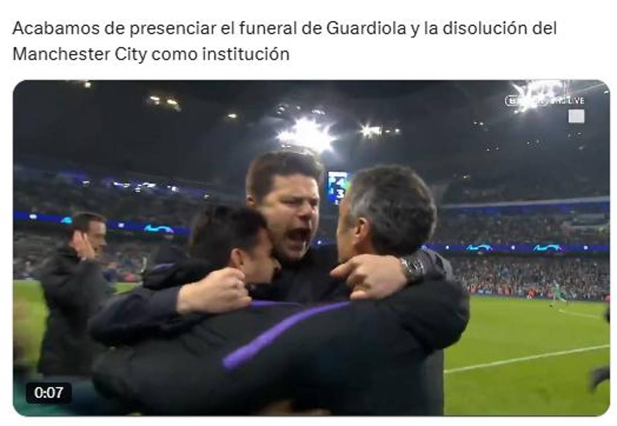Real Madrid eliminó al City y estallaron los memes: burlas a Guardiola tras ser humillado por Mbappé