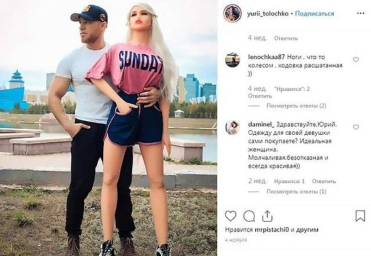 Yuri Tolochko, el popular fisicoculturista que se casará con su muñeca de silicona