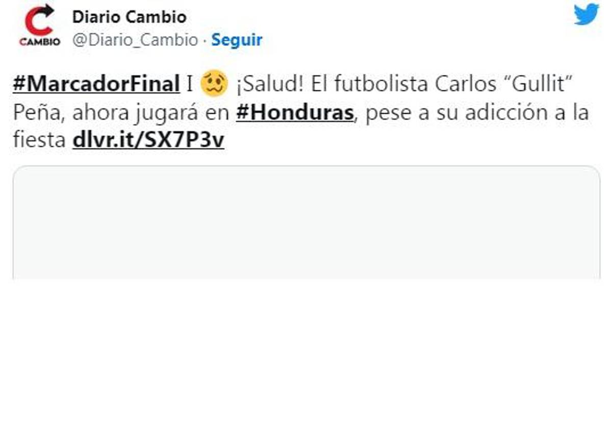 Todos hablan de lo mismo: La reacción de la prensa sobre el fichaje del “Gullit” Peña por el Vida de Honduras