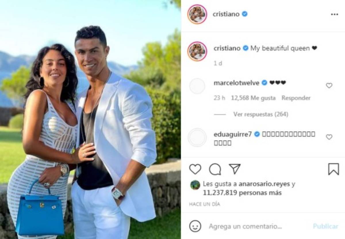 Cristiano Ronaldo se rinde a Georgina Rodríguez y el 'colado' en las nuevas fotos de las vacaciones de CR7