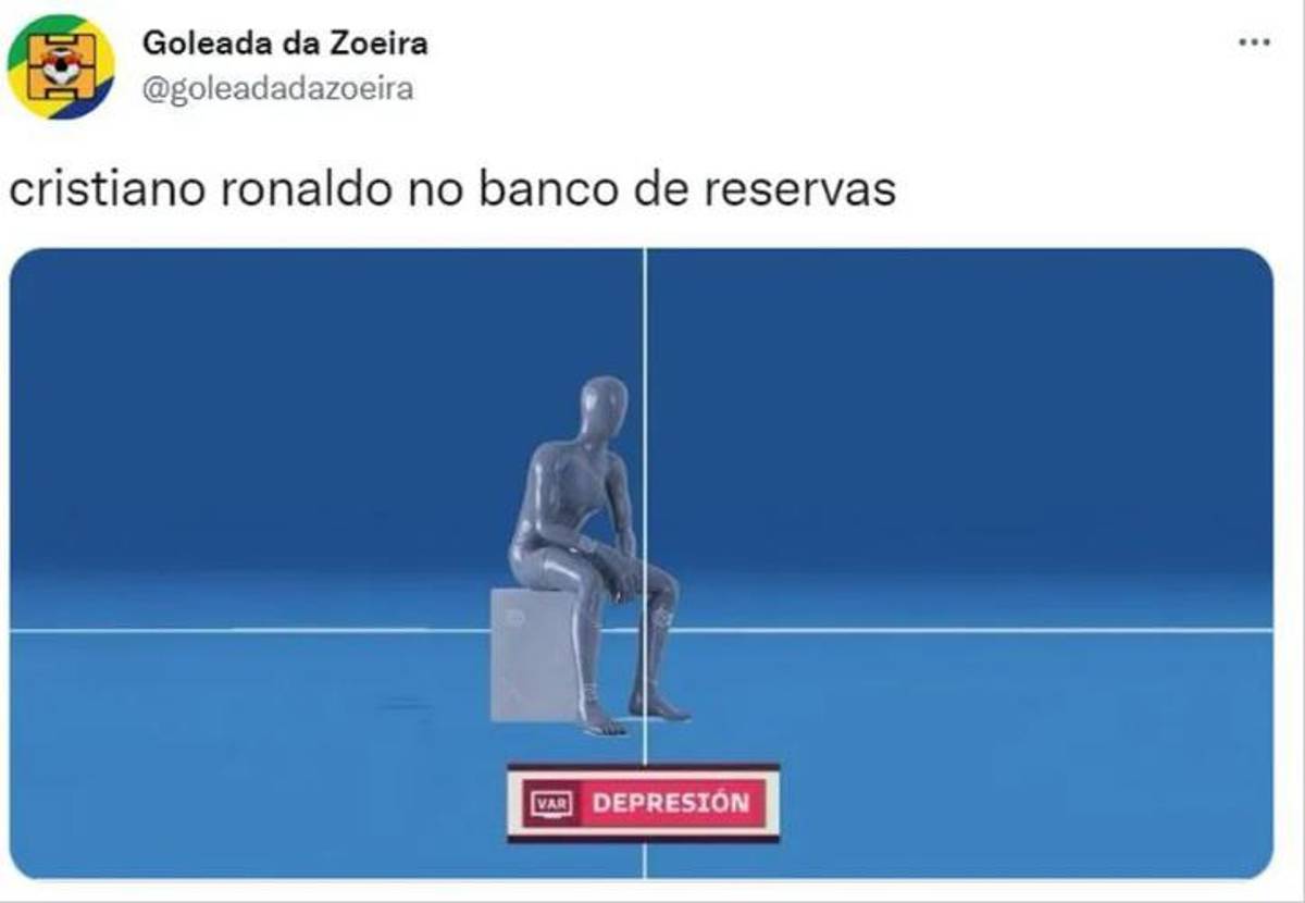 Cristiano Ronaldo es víctima de los memes por ser suplente y no meter gol en la paliza de Portugal a Suiza en el Mundial