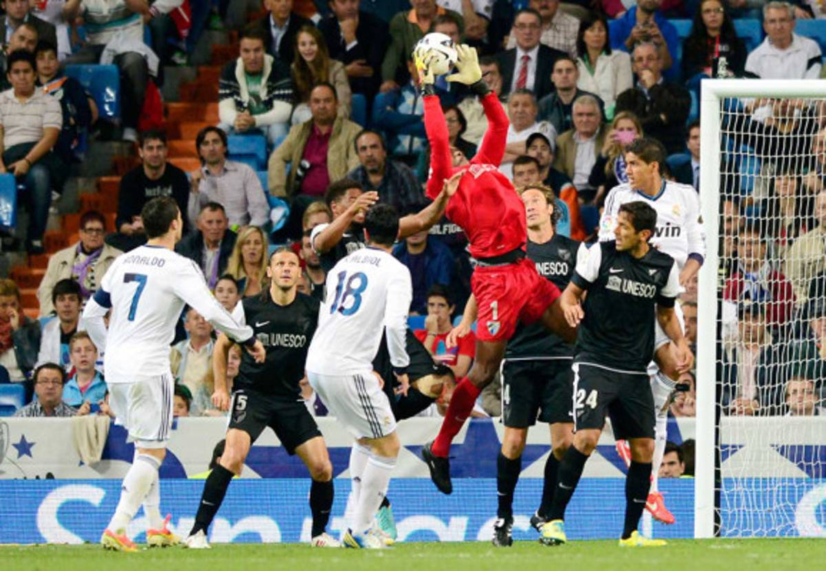 Goleada del Real Madrid al Málaga.