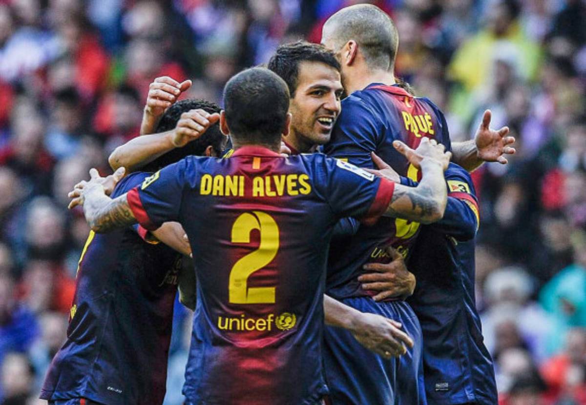 Barca y Real Madrid en la liga Española.