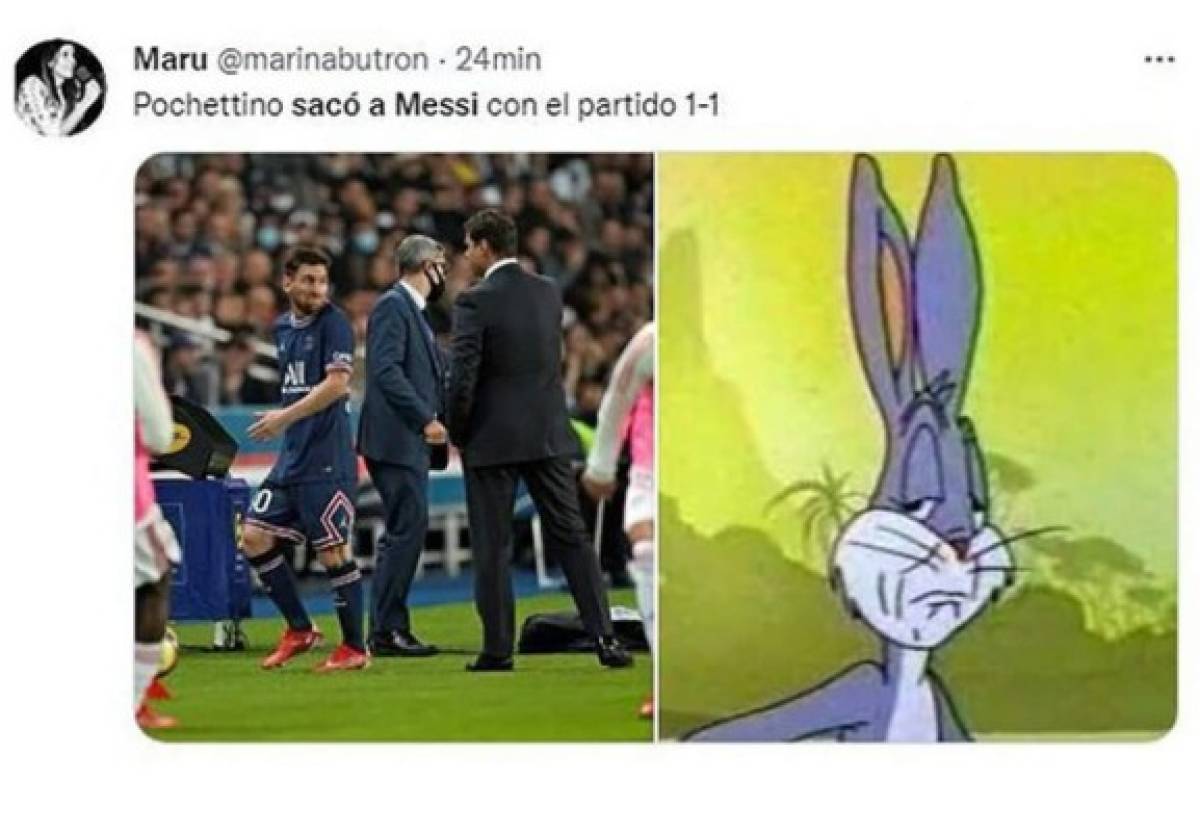 Pochettino armó la polémica en el PSG por sacar a Messi del partido y estallaron los memes