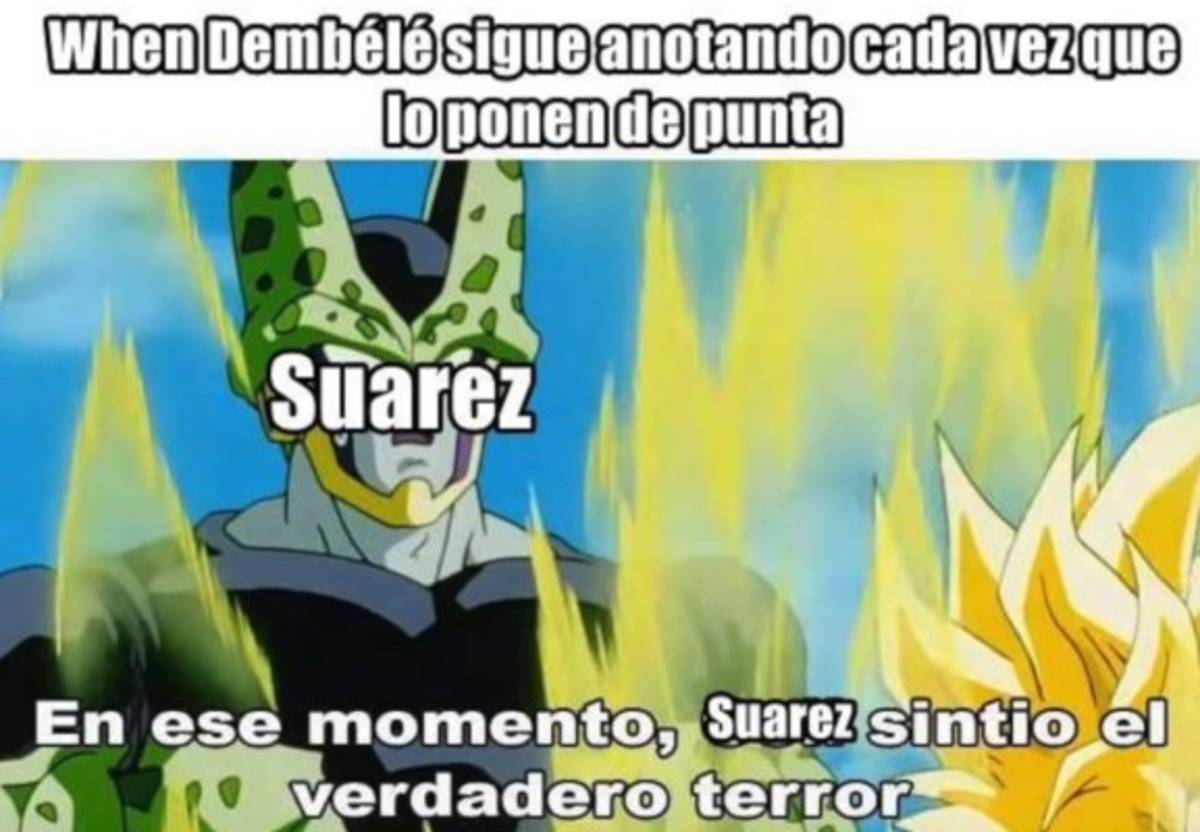 Memes: Destrozan a Luis Suárez por el buen partido de Dembéle con el Barcelona