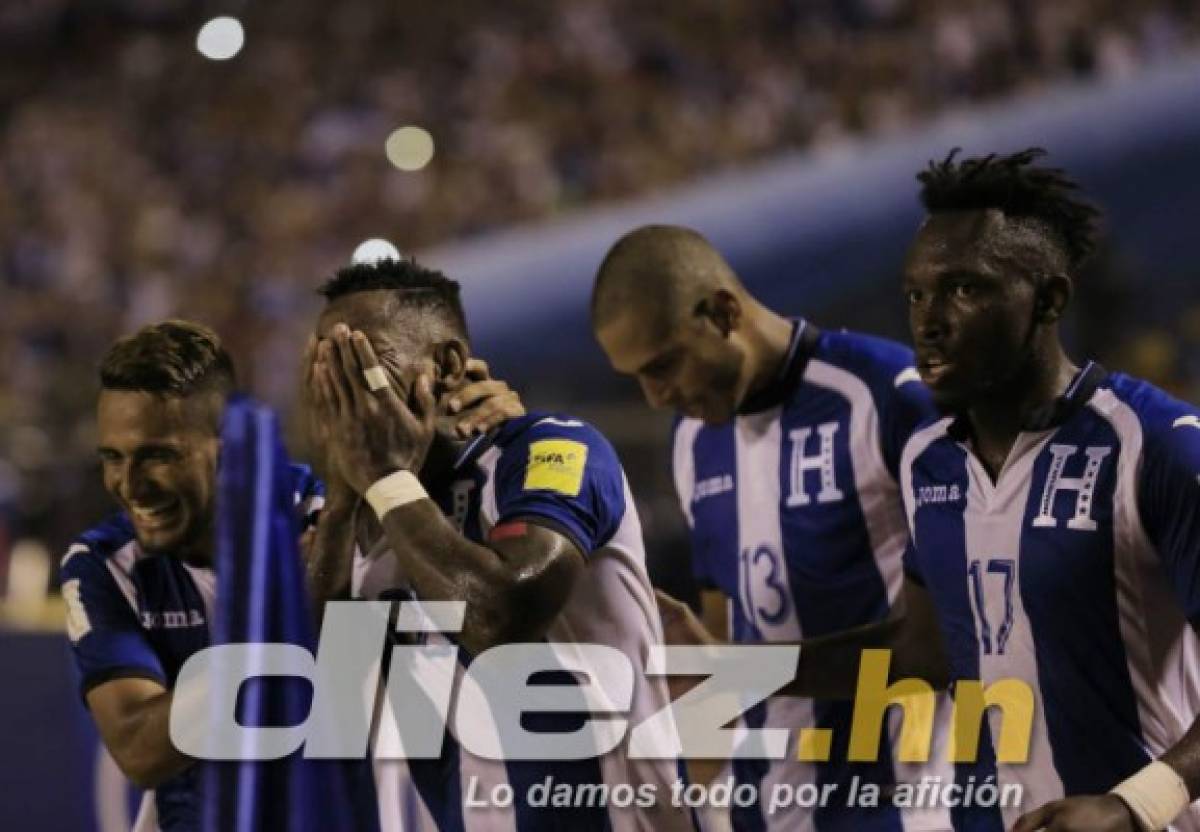 Alegría y llanto, así celebraron jugadores de Honduras el pase al repechaje