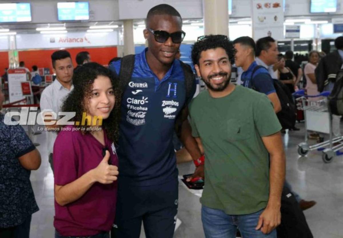 Día de 'selfies' y de la familia Róchez: así fue la salida de la Selección de Honduras