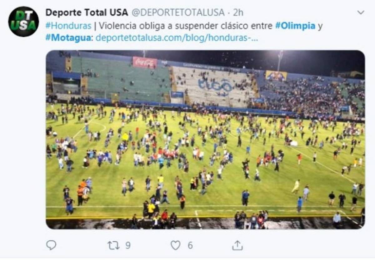 Lo que dice la prensa internacional sobre enfrentamientos entre barras del Olimpia y Motagua