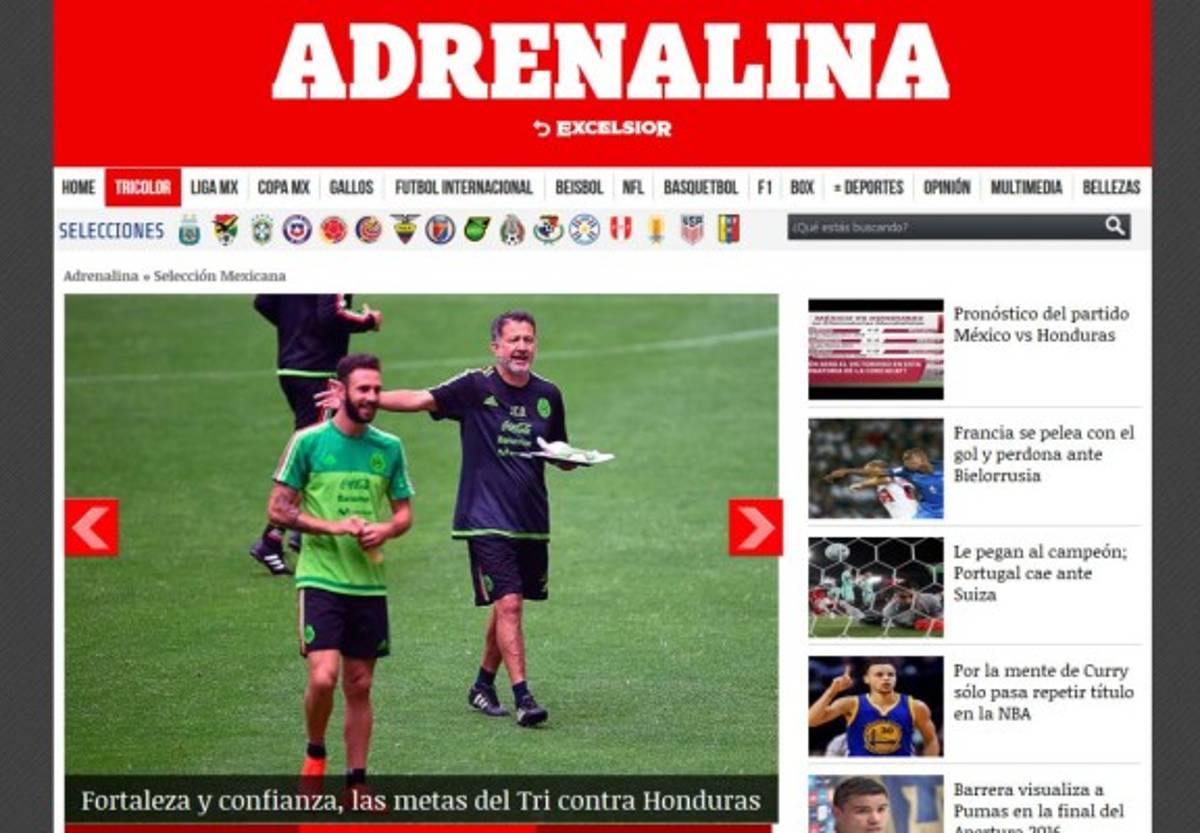 La prensa mexicana habla de la previa del duelo México-Honduras ¿Aztecazo?