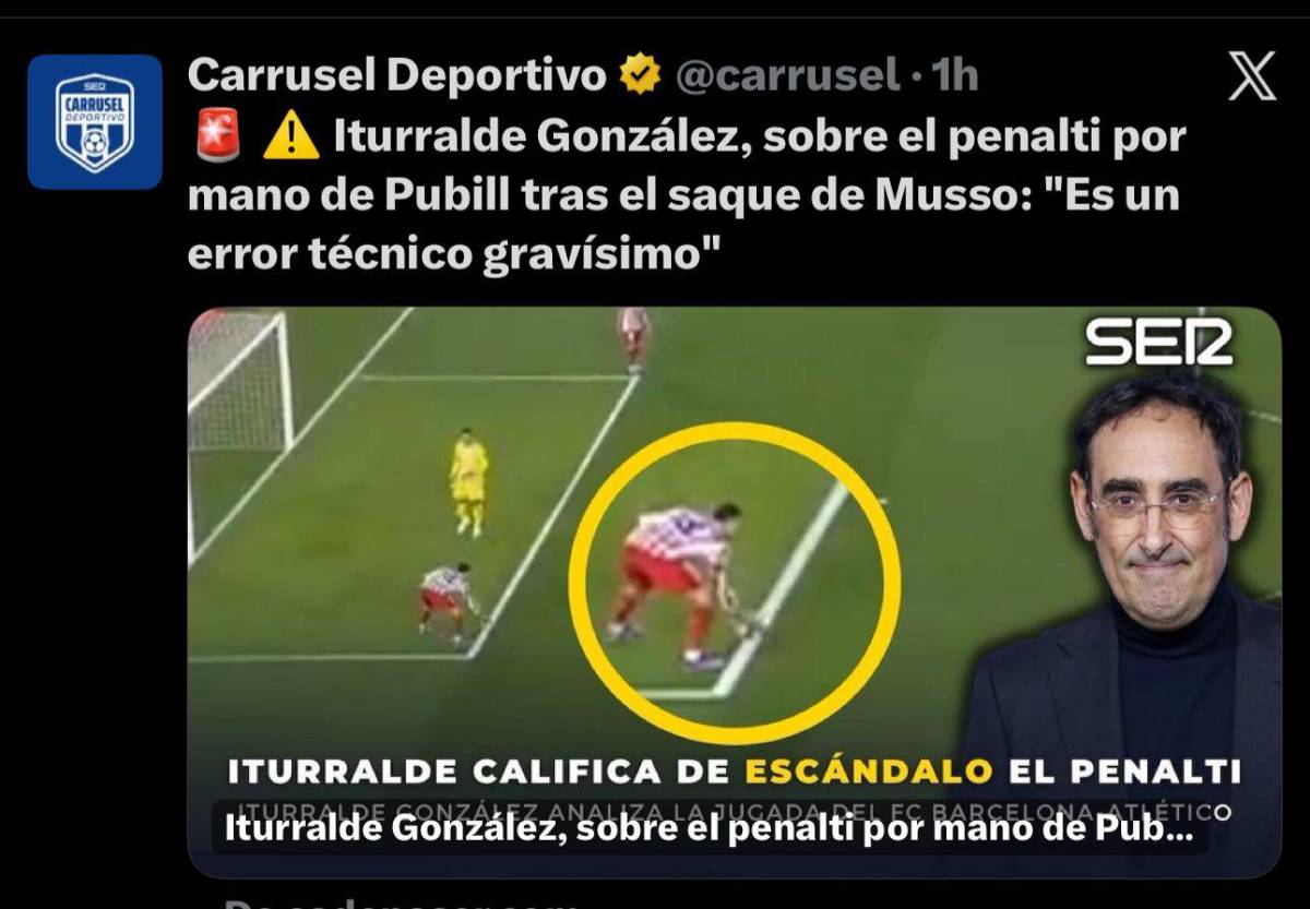 Jota Jordi explota y diarios de España apuntan al VAR: así reacciona la prensa al polémico penal en el Barcelona-Atlético