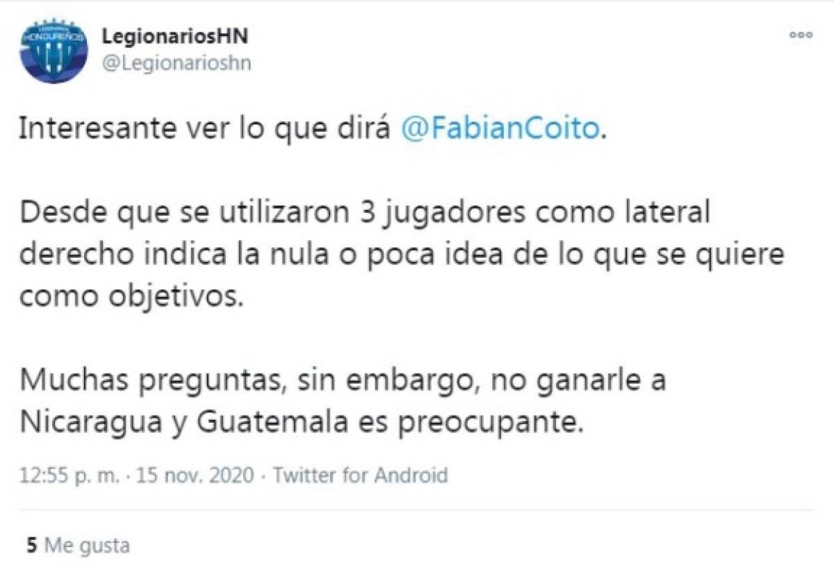 Las críticas hacia Fabián Coito tras perder ante Guatemala: 'Ridículo lo de la Selección”