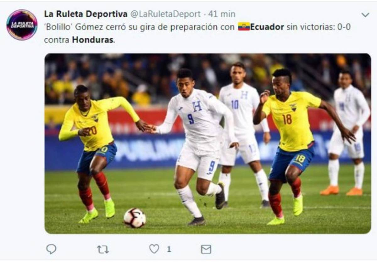 ¡Críticas Lo que dicen los medios internacionales tras el empate de Honduras y Ecuador