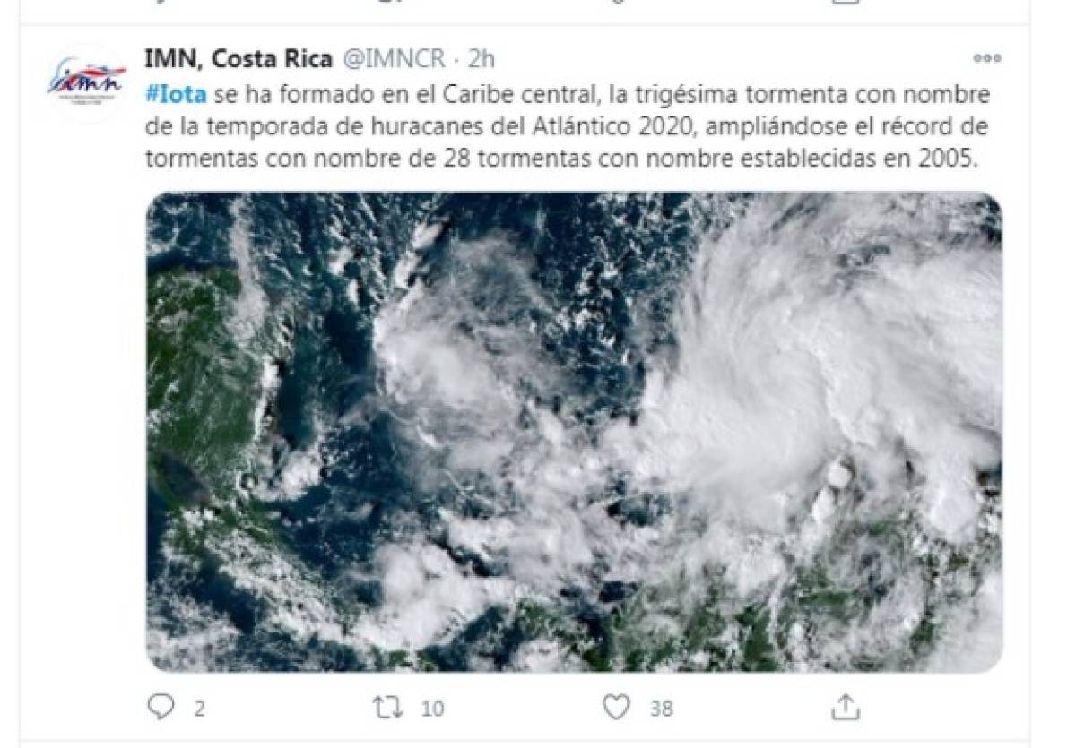 Lo que se dice del Huracán Iota: 'Traerá inundaciones y vientos mortales a Centroamérica'
