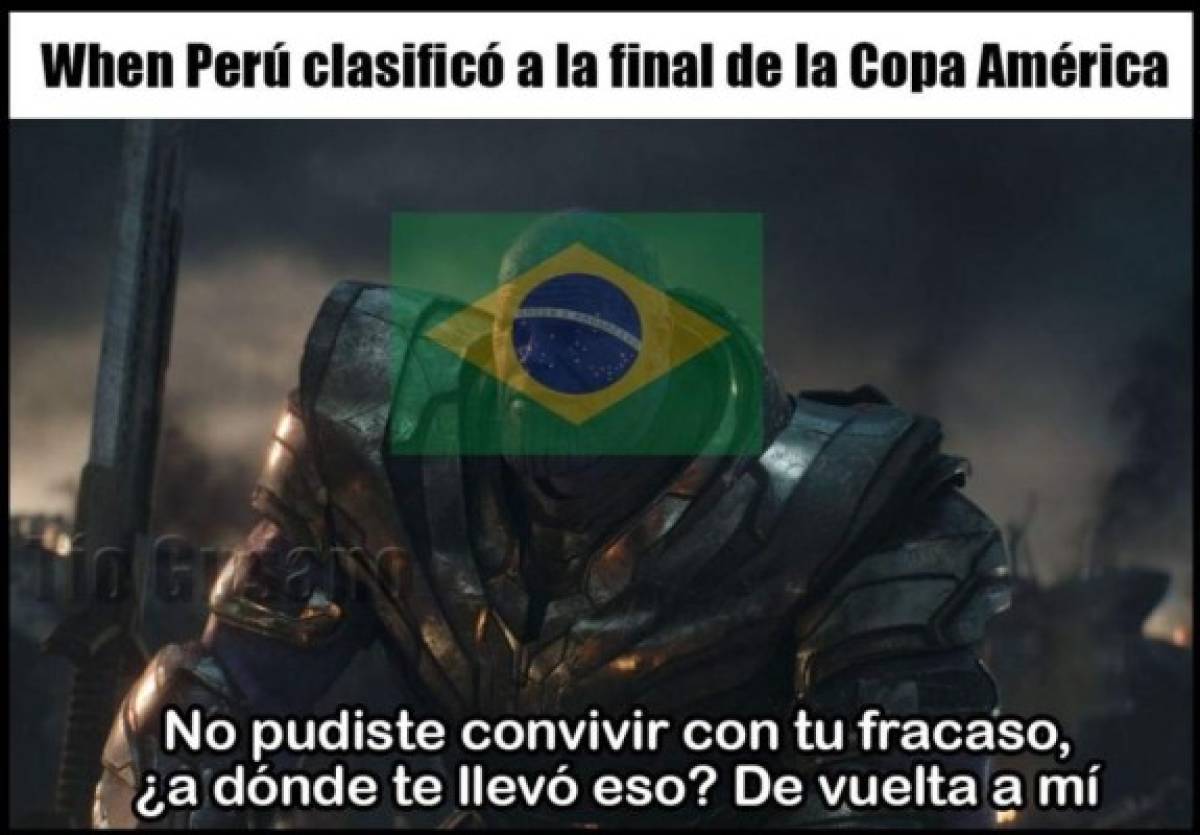 Los memes que calientan la final de la Copa América entre Brasil y Perú