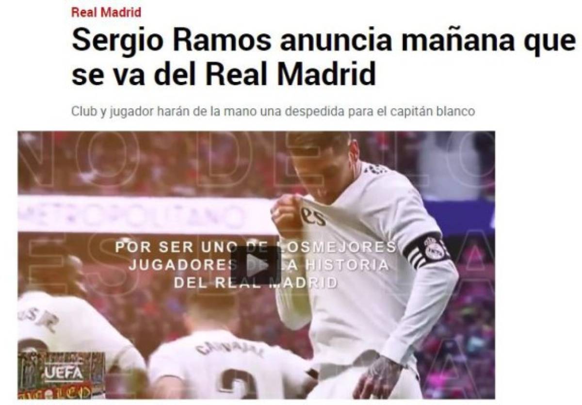 Ramos ya se pronunció: Medios y personajes de fútbol despiden en halagos al español del Real Madrid