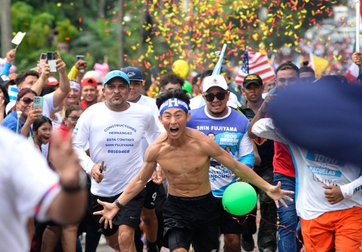 Shin Fujiyama cumplió su reto: recorrió 3,000 kilómetros en casi 4 meses en beneficio de la educación de Honduras