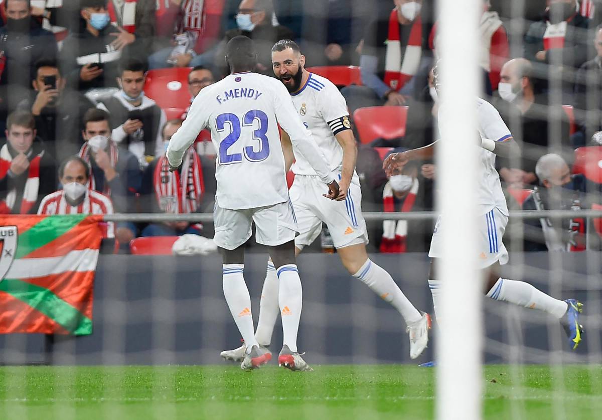 Sufrido triunfo del Real Madrid ante el Athletic de Bilbao; Benzema marcó nuevo doblete en La Liga