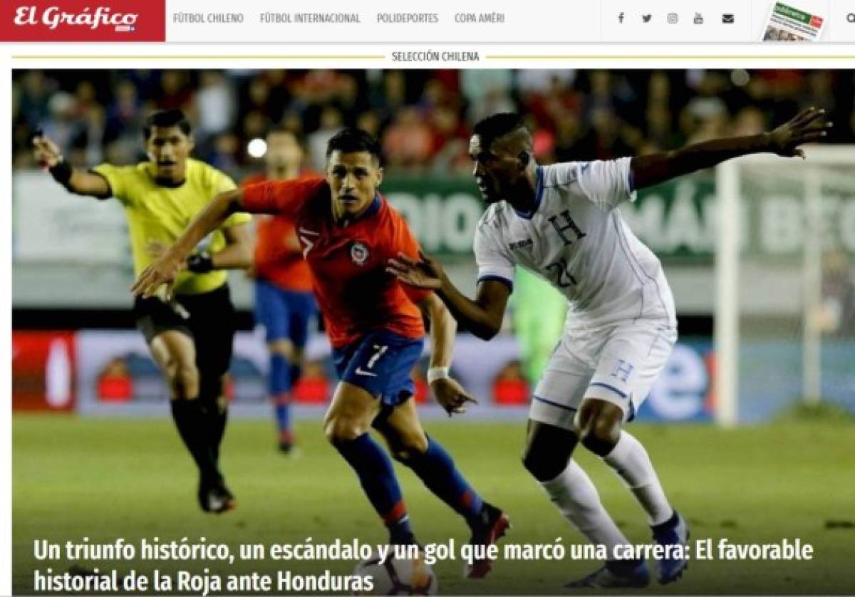 Lo que dice la prensa de Chile sobre el partido de hoy ante Honduras en estadio Olímpico