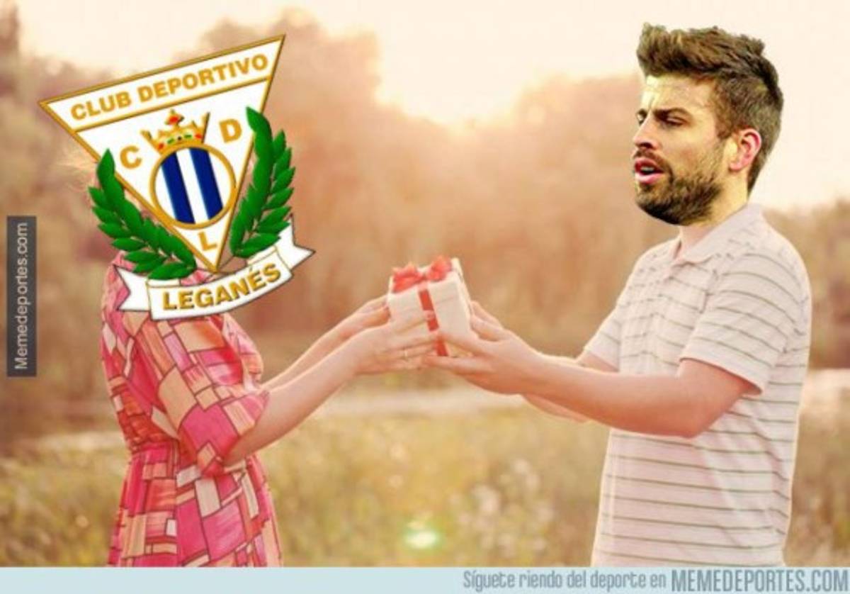 ¡Crueles! Barcelona pierde con Leganés y los memes atacan a Piqué
