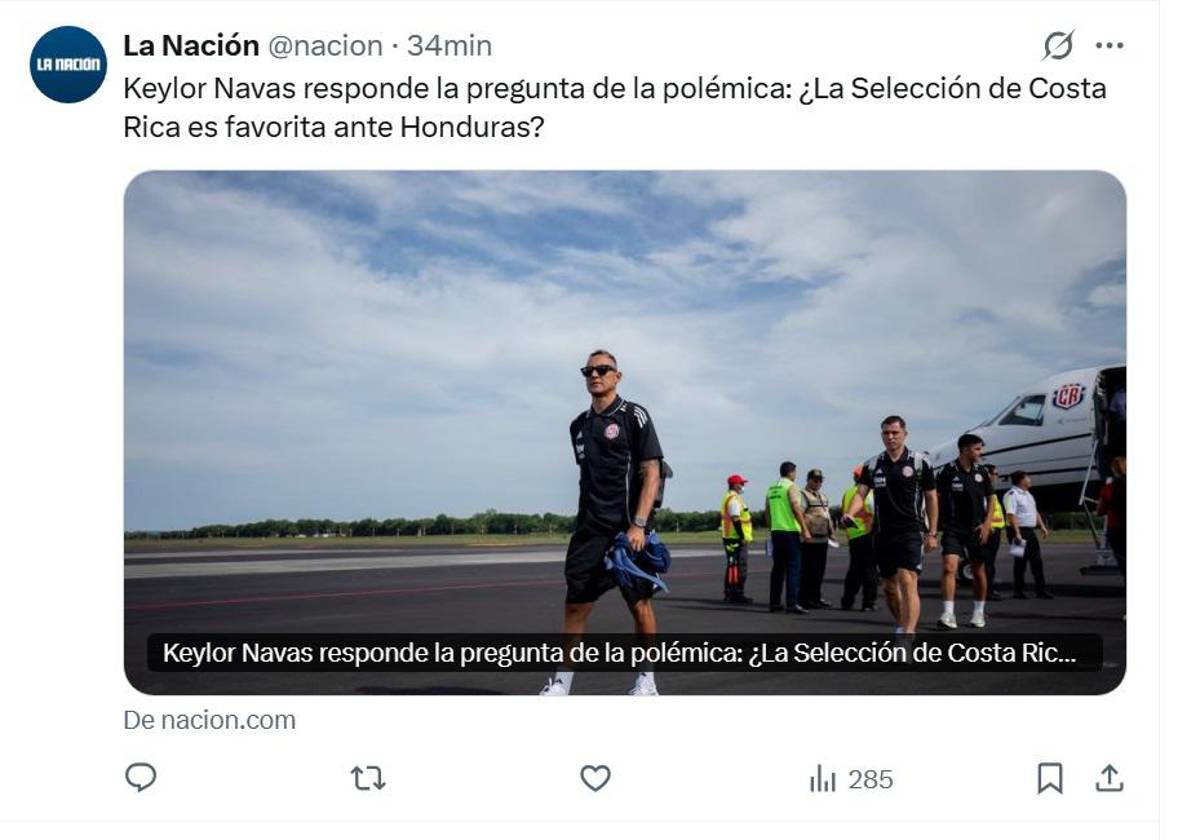 Keylor Navas reacciona y aumenta la tensión, así arman el 11 de los ticos y sacan la calculadora: Prensa ya vive al 100% el Honduras vs Costa Rica