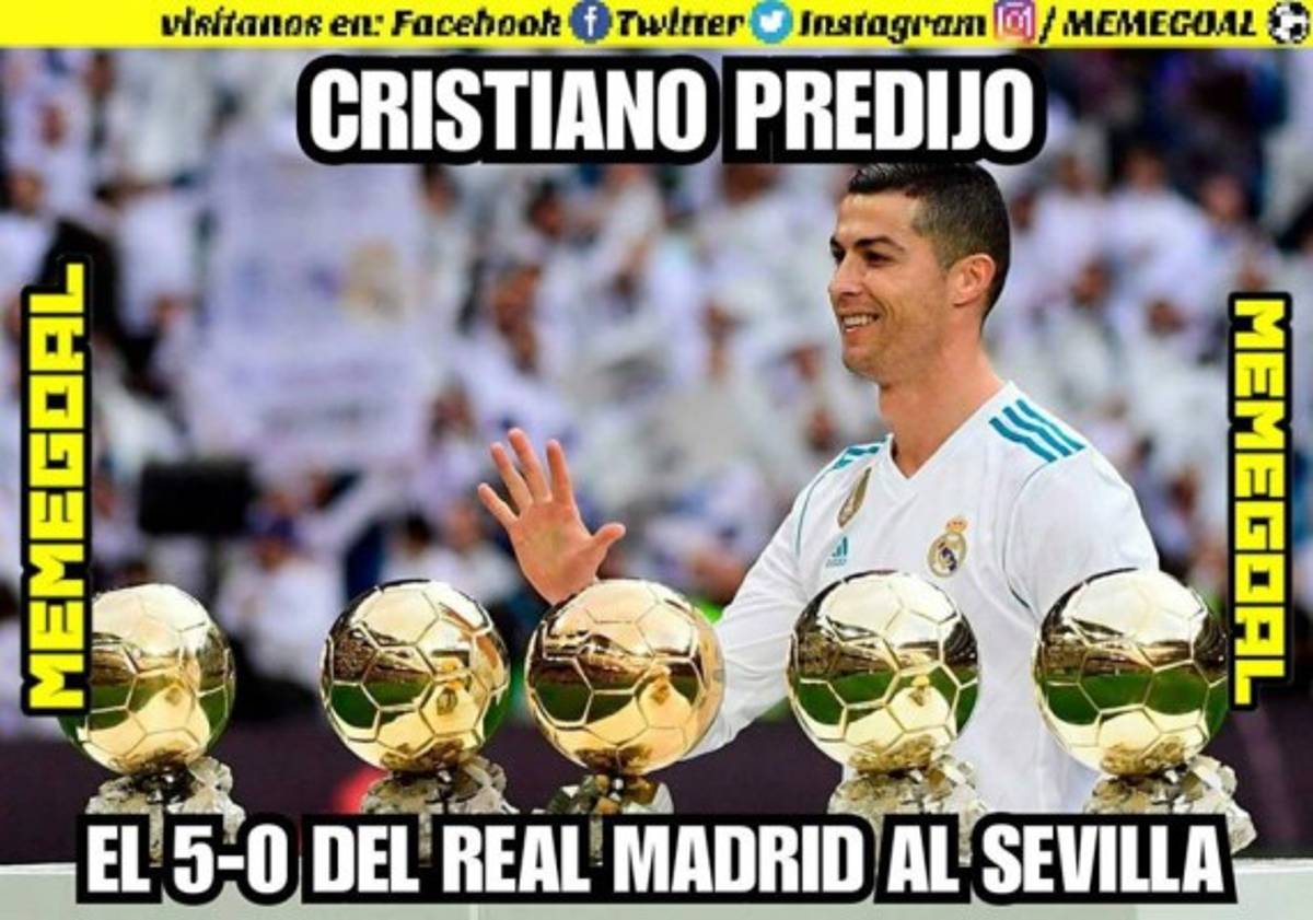 ¡Imperdibles! Los mejores memes de la paliza del Real Madrid al Sevilla