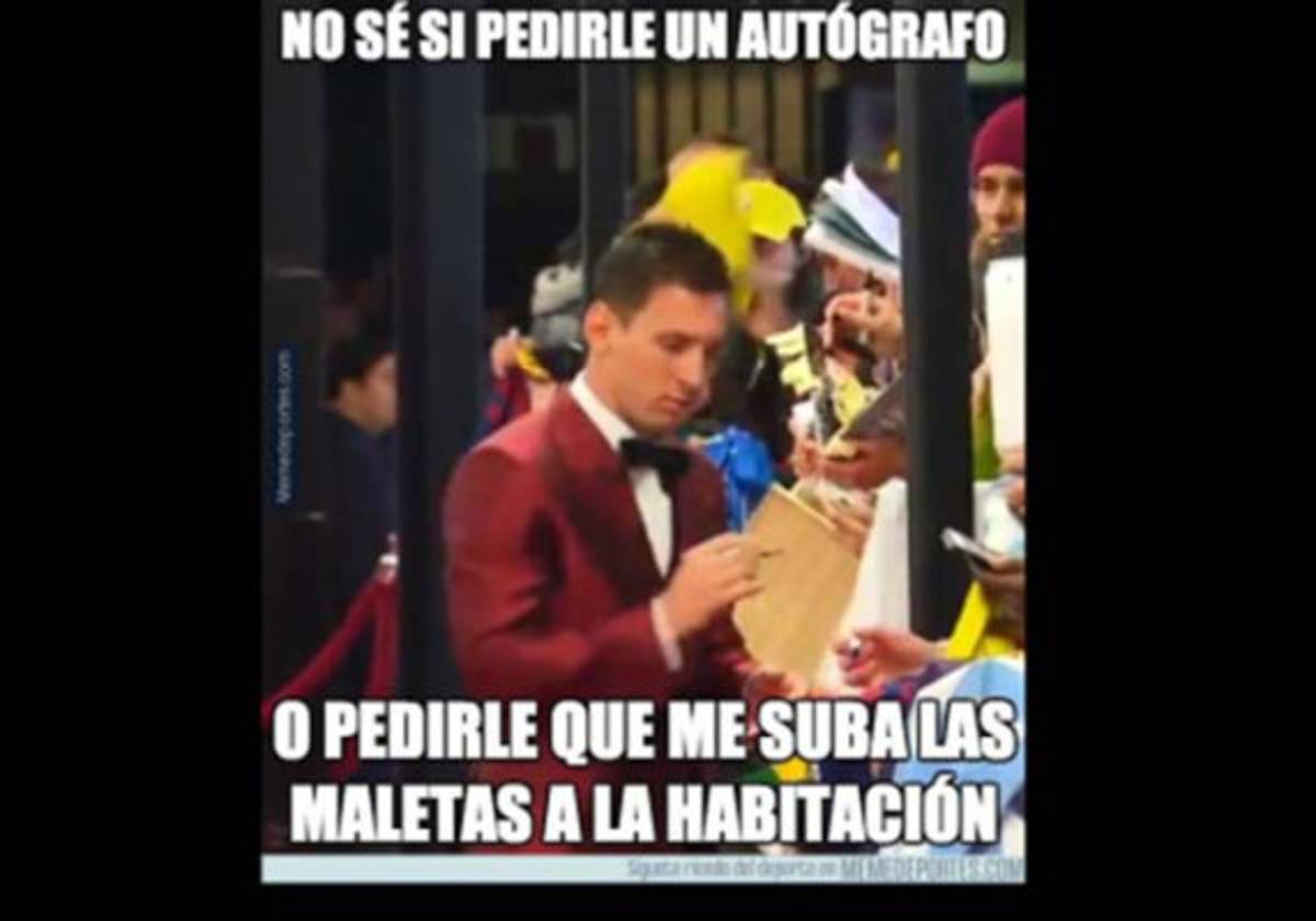Los memes de la Gala del Balón de Oro.