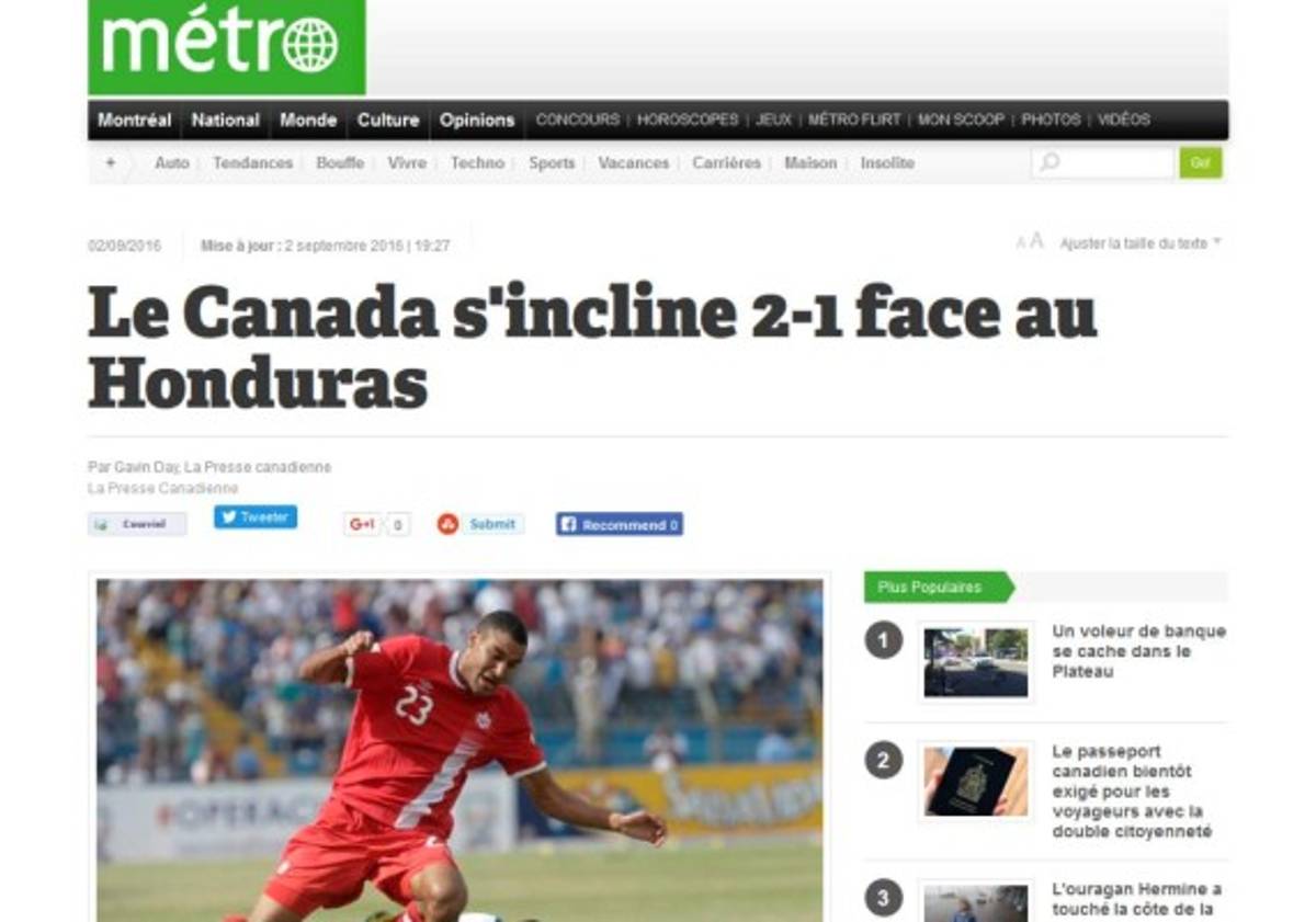 La prensa internacional resalta que 'Honduras sigue viva en la Eliminatoria de Concacaf'