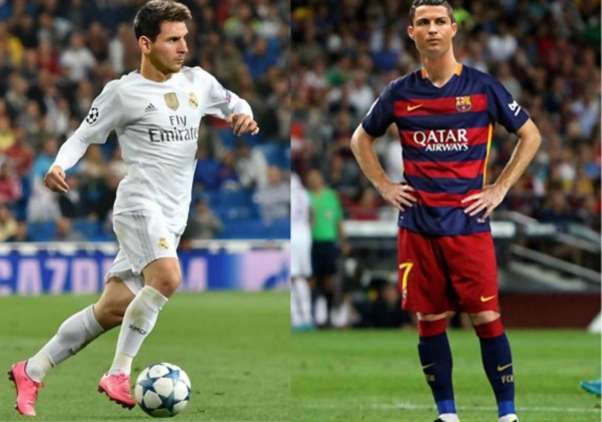 Así se verían los cracks del Clásico con colores cambiados