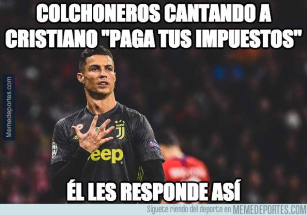 'Trituran' con memes a Cristiano Ronaldo y a la Juventus tras derrota ante el Atlético