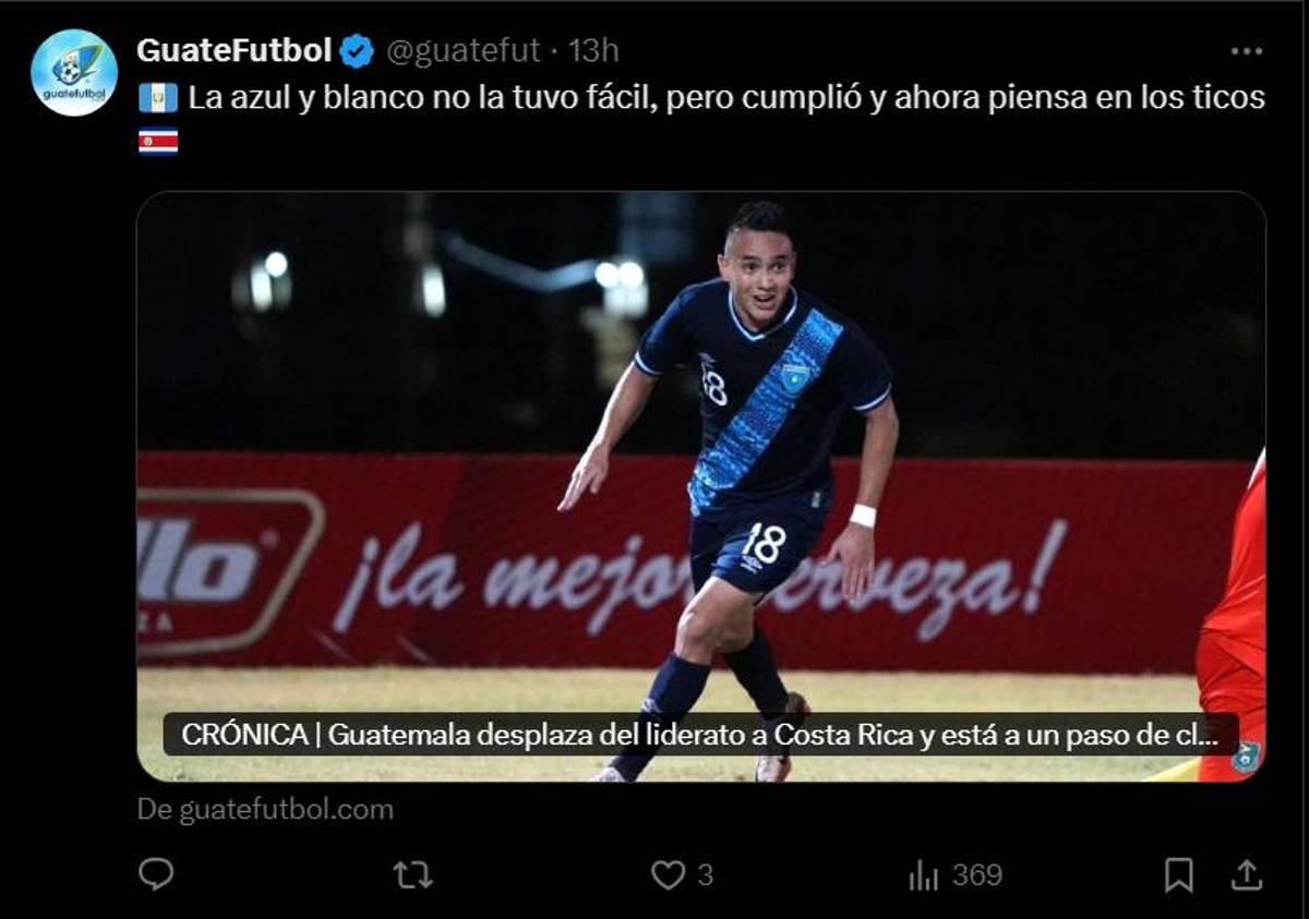 Prensa de Costa Rica y Guatemala encienden el partido por el boleto a cuartos de final de Nations League: “están obligados a ganar”