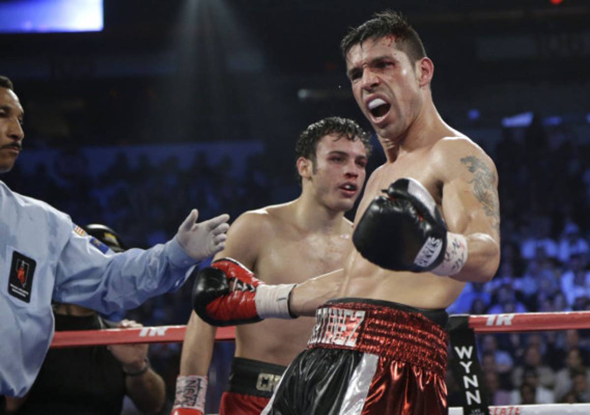 Las mejores imágenes de la pelea Chávez JR. vs Maravilla Martínez.