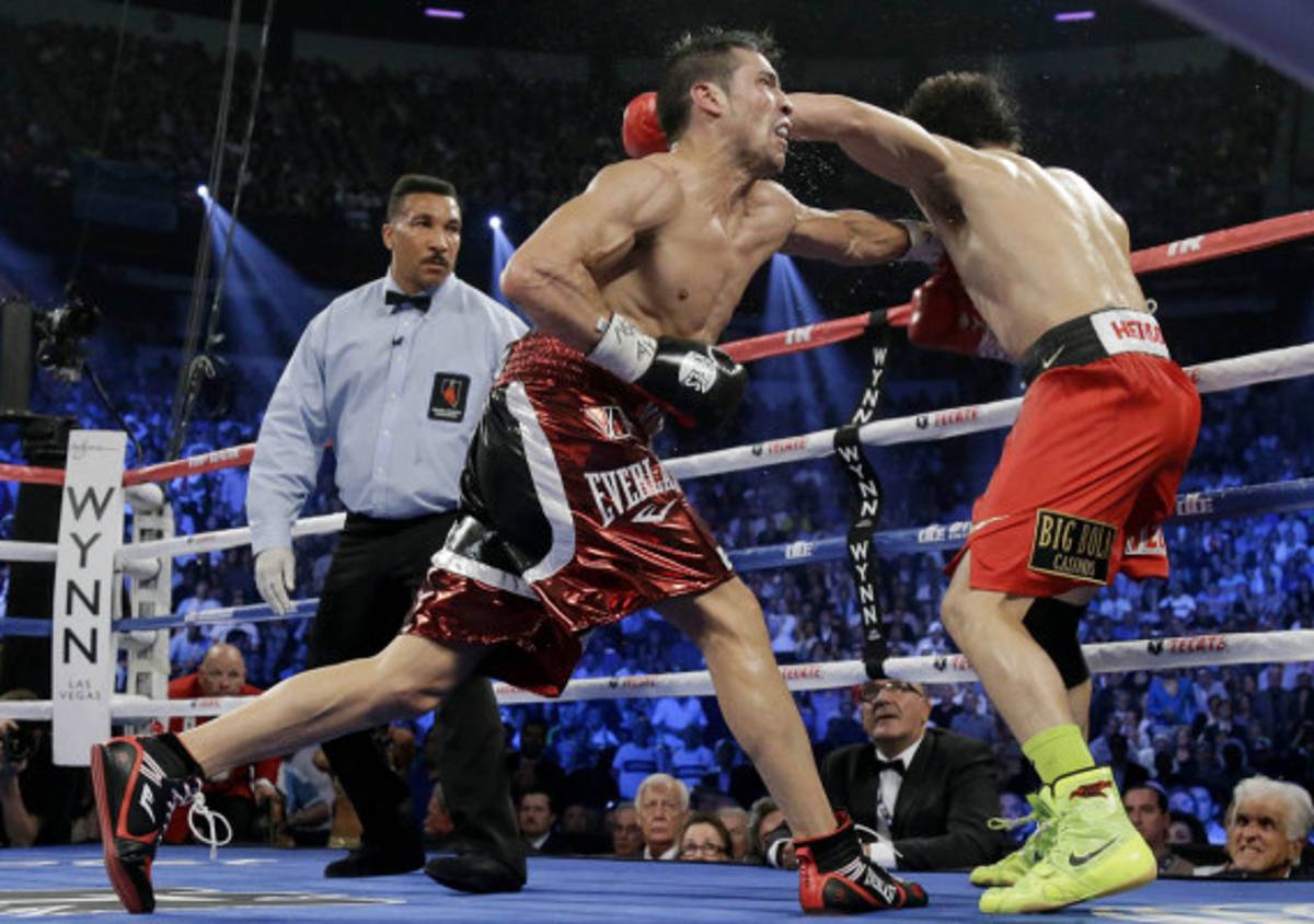 Las mejores imágenes de la pelea Chávez JR. vs Maravilla Martínez.