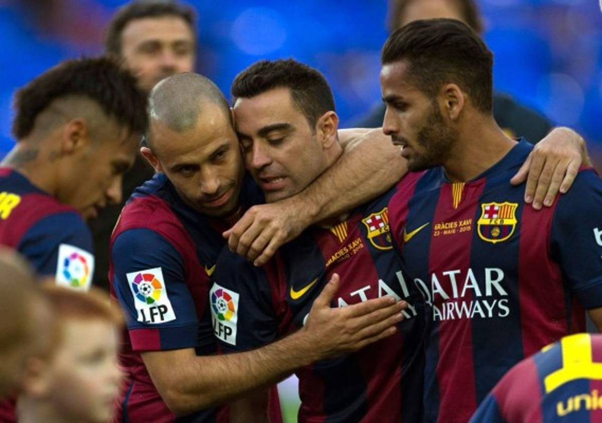 La despedida de Xavi Hernández del Camp Nou