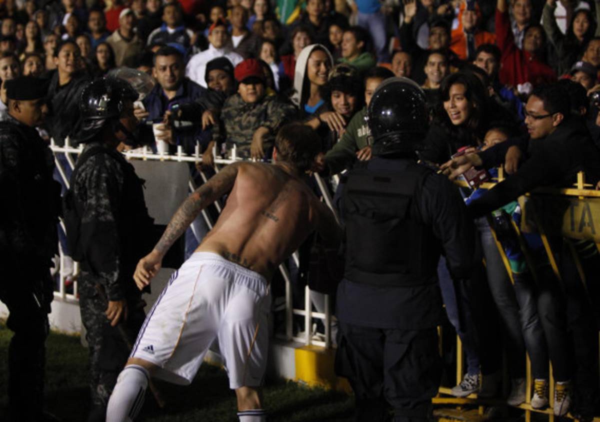 Imágenes de David Beckham en el Nacional.