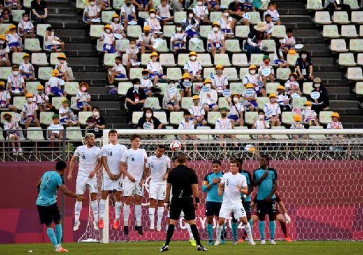 Así celebró Honduras la enorme remontada sobre Nueva Zelanda en Tokio; el uniforme que sorprendió a muchos