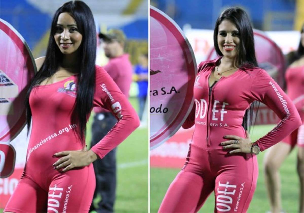 Las chicas lindas del clásico Real España-Olimpia en el Morazán