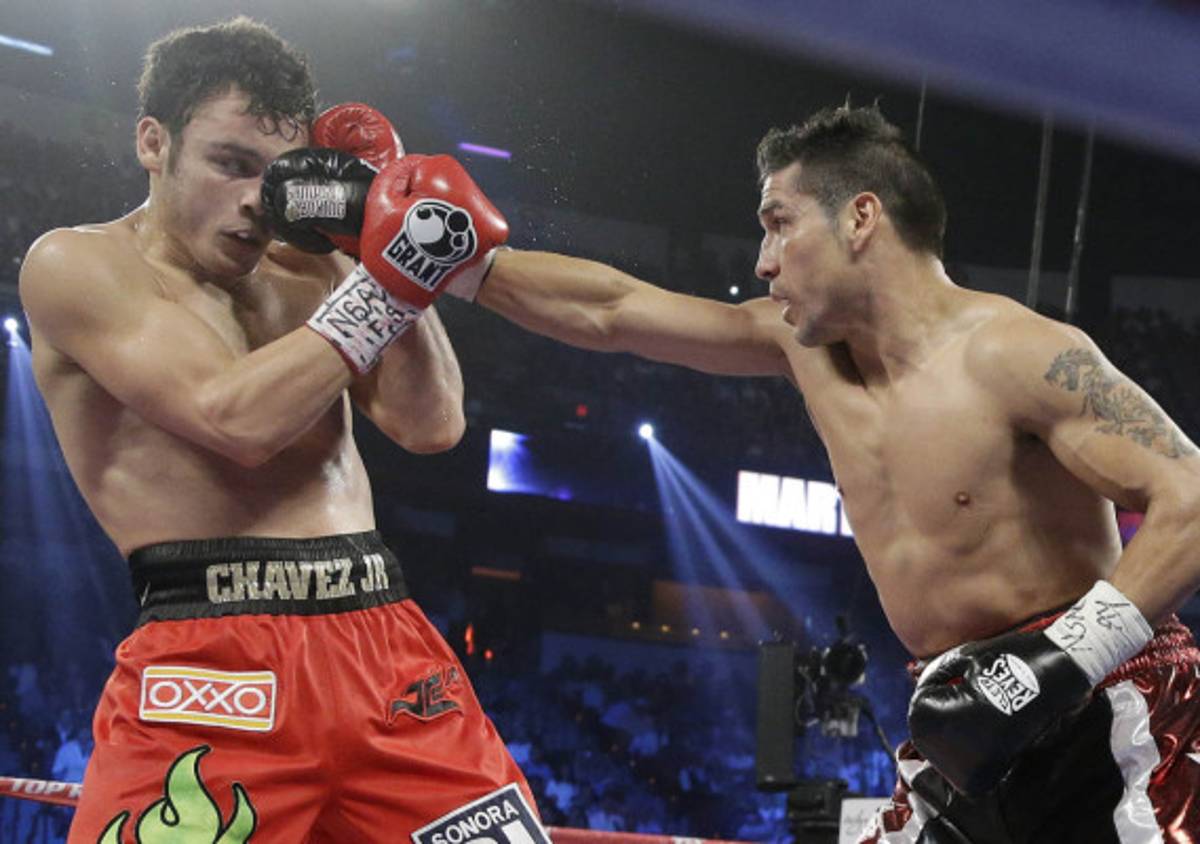 Las mejores imágenes de la pelea Chávez JR. vs Maravilla Martínez.