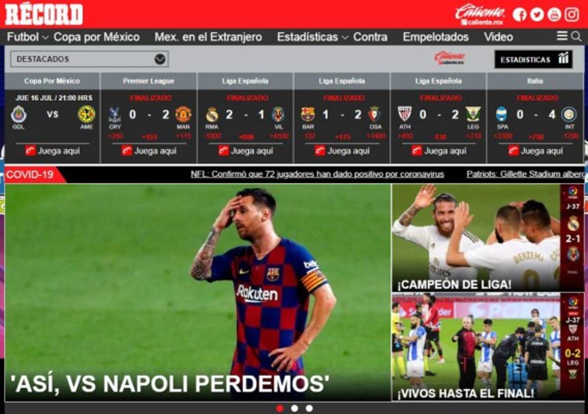 Lo que dice la prensa sobre el nuevo título del Real Madrid; Messi se roba varias portadas