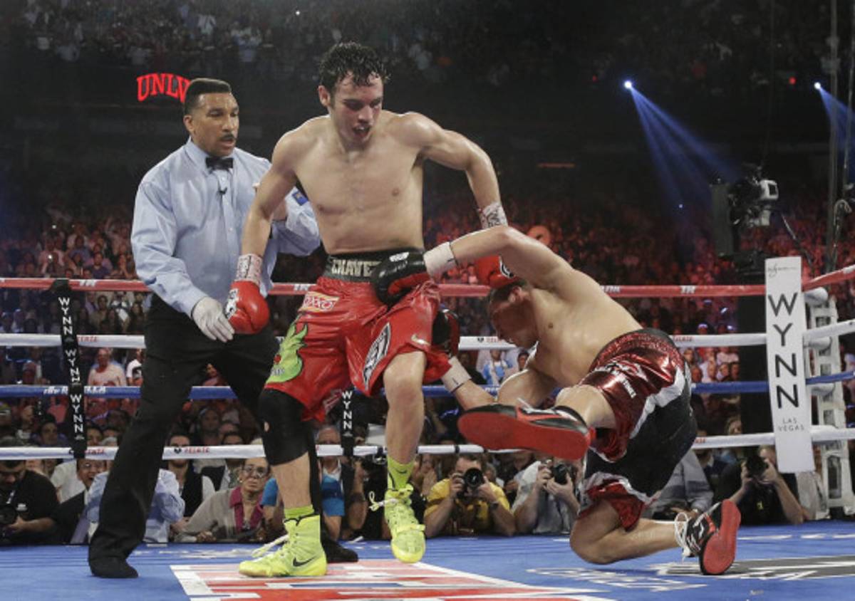 Las mejores imágenes de la pelea Chávez JR. vs Maravilla Martínez.