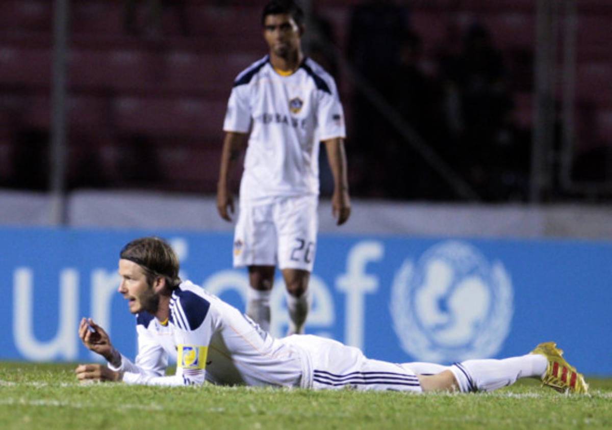 Imágenes de David Beckham en el Nacional.
